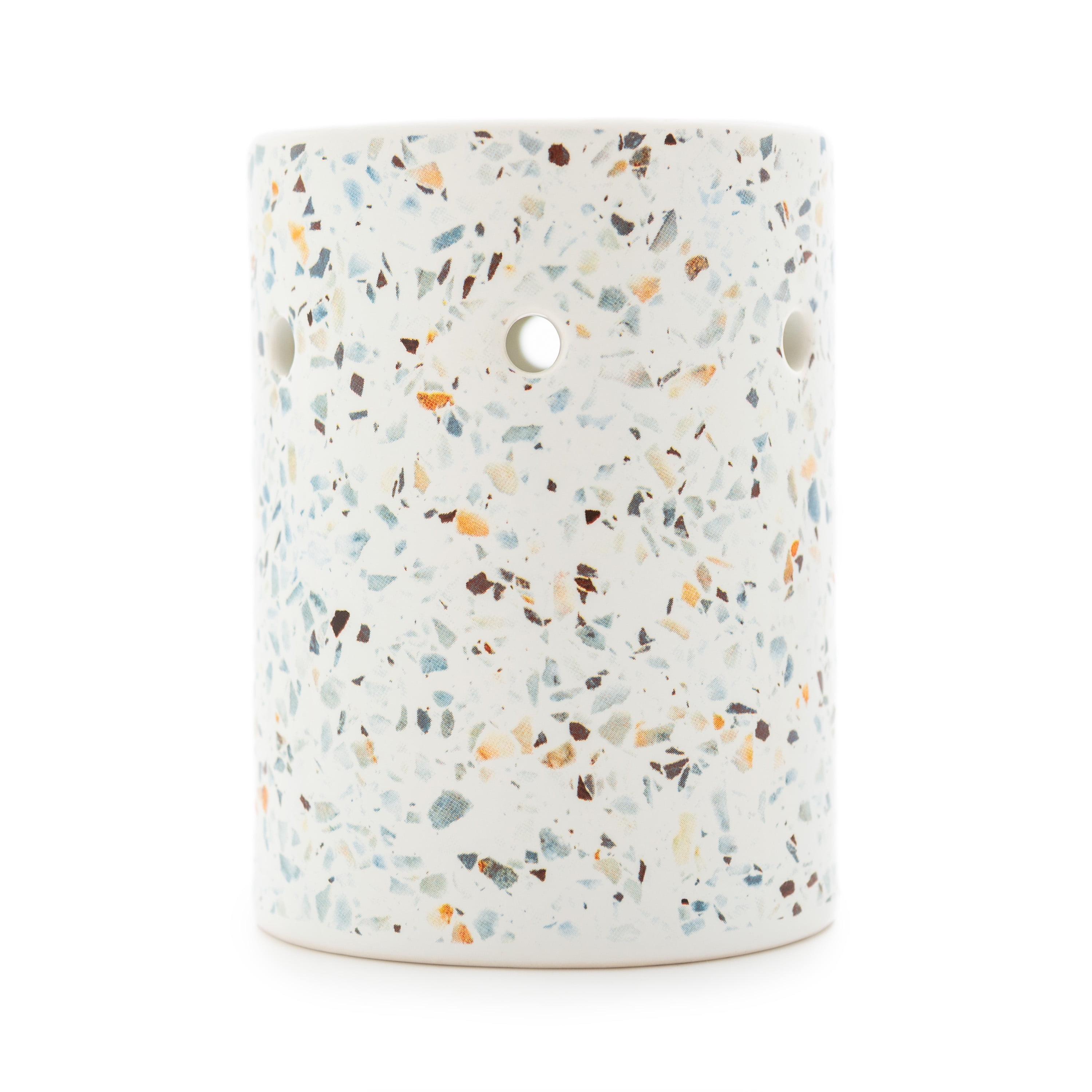 (2 pack) Mainstays Tealight Ceramic Warmer, Multi-Colored Terrazzo, 1 Pc