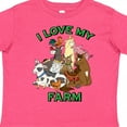 thumbnail image 4 of Inktastic I Love My Farm with Happy Farm Animals Boys or Girls Toddler T-Shirt, 4 of 5
