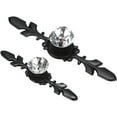 thumbnail image 7 of 5 Pcs 4.7" Drawer Dresser Knobs Pull Handles - Crystal Glass Diamond Decorative Knobs with Plate, Cabinet Cupboard Door Knobs with Screws for Kitchen Bathroom Office Decoration, 7 of 7