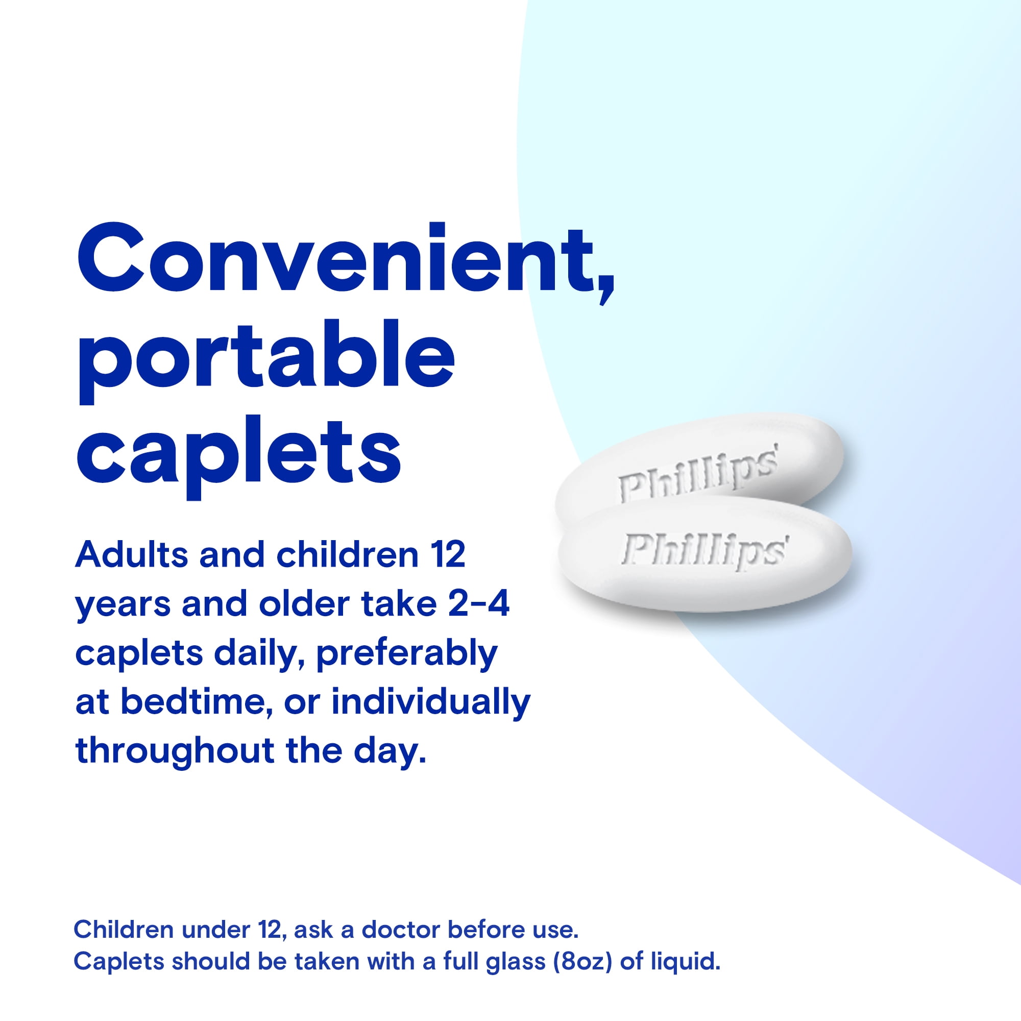Phillips' Laxative Dietary Supplement Caplets, 100 Count