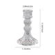 thumbnail image 3 of Candelabro de vidrio transparente, candelabro decorativo de cristal, centro de mesa para bodas, cenas, fiestas, decoración de cenas con velas, decoración navideña, candelabro de vidrio, 3 of 6
