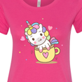 thumbnail image 4 of Inktastic Teacup Unicorn Women's T-Shirt, 4 of 5