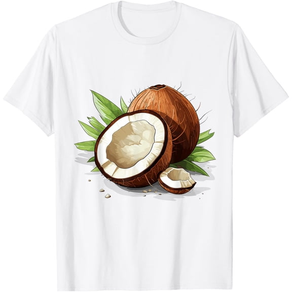 Exquisite and comfortable-Coconut Fruit Logo T-Shirt