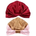 thumbnail image 4 of 2 Bonnet de Couchage Turban Élastique Large Bande Bonnet de Satin pour Femme, 4 of 6