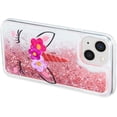 thumbnail image 4 of Case for iPhone 16 Pro Max, iPhone 16 Pro Max Case Cute Pink Glitter Luxury Sparkle Liquid for Girls Women Quicksand Clear Soft TPU Protective Cover for iPhone 16 Pro Max 6.9" Wink Unicorn, 4 of 5