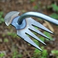 thumbnail image 4 of LmnLft 4 Teeth Weed Removal Tool, Forged Hand Weeder, Manganese Steel Forged Weed Puller, Garden Weed Pulling Tool Uprooting Weeding Tool for Lawn and Garden, 4 of 9