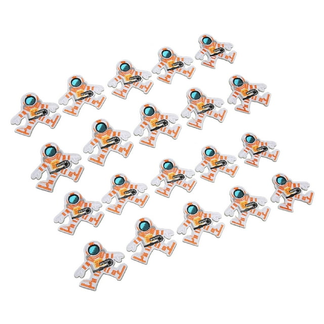 Parches de costura para ropa, parche bordado de 20 piezas, parche decorativo artesanal para astronauta, parche decorativo para ropa, diseño exquisito Jadeshay A