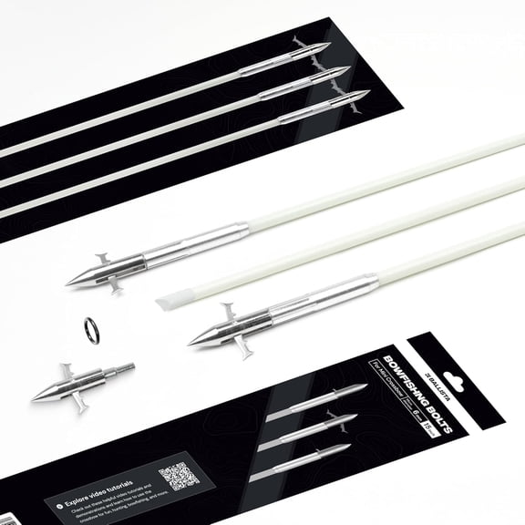 Ballista Mini Crossbows Bowfishing Arrows 15" Length, 6mm Micro-Diameter - 3 Piece Set