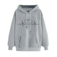 thumbnail image 1 of ICHUANYI Liquidación Sudadera con capucha de invierno para mujer Tops de manga larga cómoda ICHUANYI WER202308257257, 1 of 3