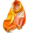 thumbnail image 2 of SUXIAN Women's Winter Scarf Plaid Blanket Warm Long Elegant Orange One Size, 2 of 3