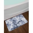 thumbnail image 2 of Marble Bath Mat, Cloudy Stylized Artistic Marble Pattern with Foggy Effects Abstract Display, Non-Slip Plush Mat Bathroom Kitchen Laundry Room Decor, 29.5 X 17.5 Inches, Cadet Blue Dust, Ambesonne, 2 of 2