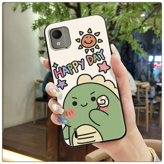JNG-Phone Case For Nokia C110 4G, protective Dirt-resistant Back Cover Waterproof TPU Anti-knock Fashion Design Cute Full wrap Cover Anti-dust Silicone Cartoon Durable Shockproof