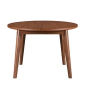 Better Homes & Gardens Greyson Mid-Century Extendable Dining Table, Solid Wood and Veneer, Acorn Finish