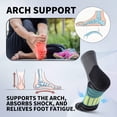thumbnail image 4 of Mqamex Men's 6 Pairs Ankle Athletic Socks, Moisture Wicking Cushioned Socks with Arch Support for Running, Black/White/Grey Size 6.5-12.5, 4 of 8