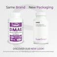 thumbnail image 3 of SuperSmart - DMAE Supplement (DiMethylAminoEthanol) 390 mg per Day | Non-GMO & Gluten Free - 150 Vegetarian Capsules, 3 of 9