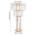 thumbnail image 2 of 3-Tier Flower Stand for Wedding, Crystal Flower Stand, Weddings Decoration, 2 of 22