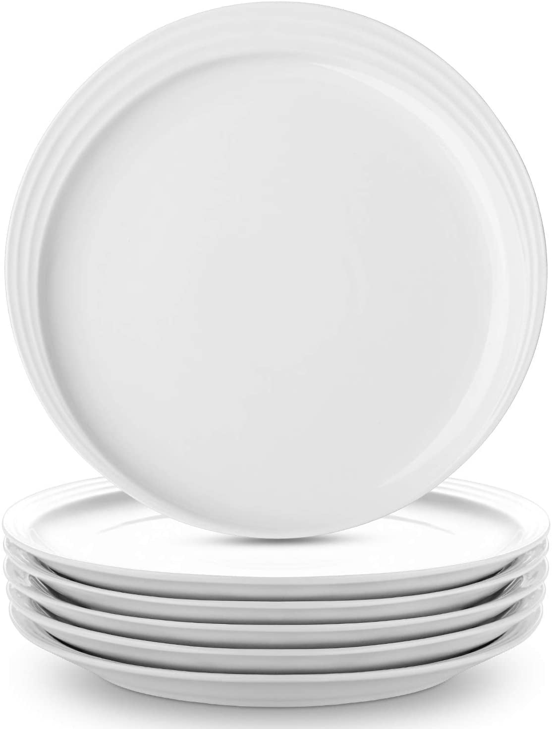 Mult 7.4 Inch Set of 6 Details about   Sweese 157.002 Porcelain Fluted Dessert Salad Plates