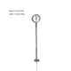 thumbnail image 5 of Inteprter Lámparas de reloj de plataforma, poste de luz en miniatura, estación de tren, diseño de edificio, poste de luces de calle, Artesanía Tipo10, 5 of 6