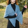 thumbnail image 2 of Susan‘s Family DIY Crochet Kit Triangular Shawl Materials Package Knitting and Crochet Clothing Kit Handmade Weeding Gift, 2 of 7