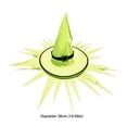 thumbnail image 4 of Hanging Witch Hat String Light - Light Up Waterproof Glowing Halloween Decor, Battery Operated LED Sawtooth Hat for Indoor Outdoor, Garden, Yard, 4 of 7