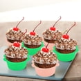 thumbnail image 3 of Qianha Mall 10Pcs Silicone Muffin Liners,Reusable Cupcake Liners for Steel Muffin Pan, Non-Stick Baking Cups, 3 of 9
