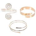 thumbnail image 1 of GOOHOCHY Conjunto de 3 brazaletes de moda para la parte superior del brazo para mujer, 1 of 8