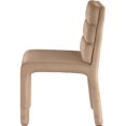 thumbnail image 6 of Pemberly Row Contemporary Beige Velvet Dining Chair (Set of 2), 6 of 11