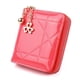 thumbnail image 1 of Monedero multicolor de Pu para mujer, tarjetero pequeño corto, monedero para mujer, billetera de cuero con relieve de charol para pasaporte, novedad, 1 of 5