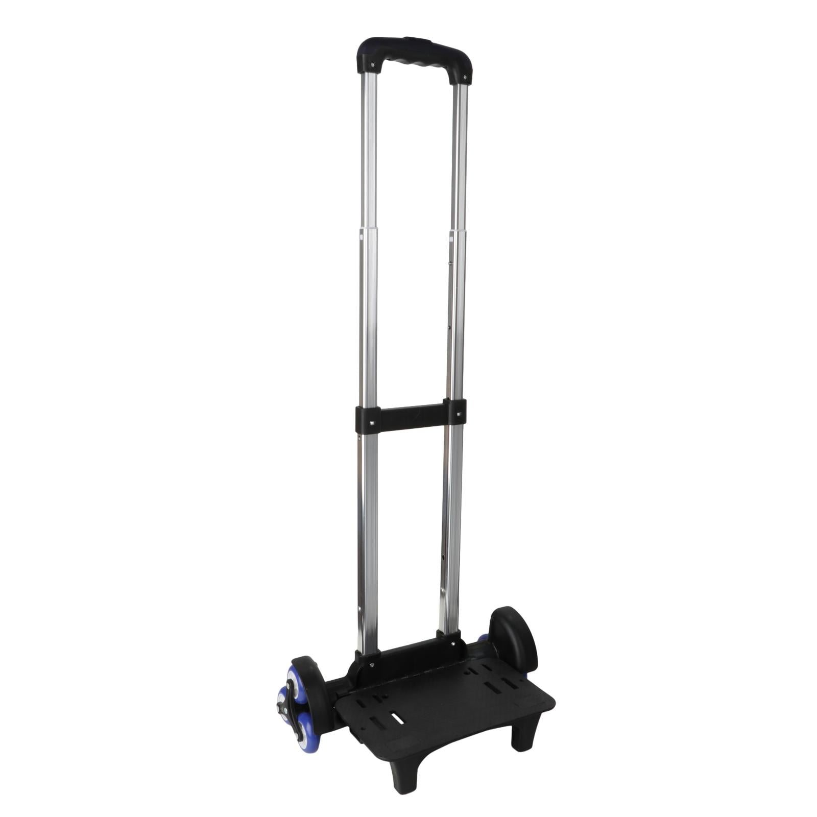 funtasica Stair Climber Folding Hand Truck with 3 Level Height Telescoping Handle Aluminum Alloy Bracket for Shopping, Office Versatile Black