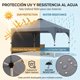 thumbnail image 4 of Carpa Plegable 3x3 m , Toldo Oxford 150D Impermeable Protección UPF50+ Anti Rayos UV, Mecanismo Bloqueo Central Armado Rápido Sin Herramientas-Para Jardín, Patio, Camping, Fiestas y Puestos De Feria, 4 of 9
