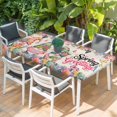 thumbnail image 2 of Spring Gnomes Table Cloths for 3 Foot Rectangle Tables, Farmhhouse Floral Botanical Rustic Patio Waterproof Elastic Fitted Tablecloths, Washable Rectangular Table Cover for Camping, 2 of 8