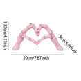 thumbnail image 3 of Skeleton Heart Hand Statue Halloween Heart Hand Figurine Resin Heart Hand Sculpture Hand Love Gesture Statues for Wedding Halloween Desk Bookshelf Decor, 3 of 9