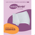 Wearever Women's Incontinence Underwear Reusable Maximum Bladder Control Panties for Feminine