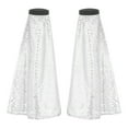 thumbnail image 3 of Raenseen Jambières à Sequins pour Femmes, Couvre-Jambes, Chaussettes à Franges, Costume de Fête Rave Argent Taille Unique, 3 of 4
