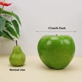 thumbnail image 2 of 1pc Artificial Large Size Dark Red Apple Fake Fruit Lifelike Decoration for Home Kitchen Table Party Christmas Display - 16 cm, 2 of 3