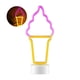 thumbnail image 4 of Helado Luz De Neón Led Luz De Decoración De Polo De Hielo Lindo Letrero De Neón Púrpura + Luz Dorada Decoración Inalámbrica Alimentada Por Batería Para Sala Restaurante Bar Fiesta Methold HA015741-00, 4 of 6