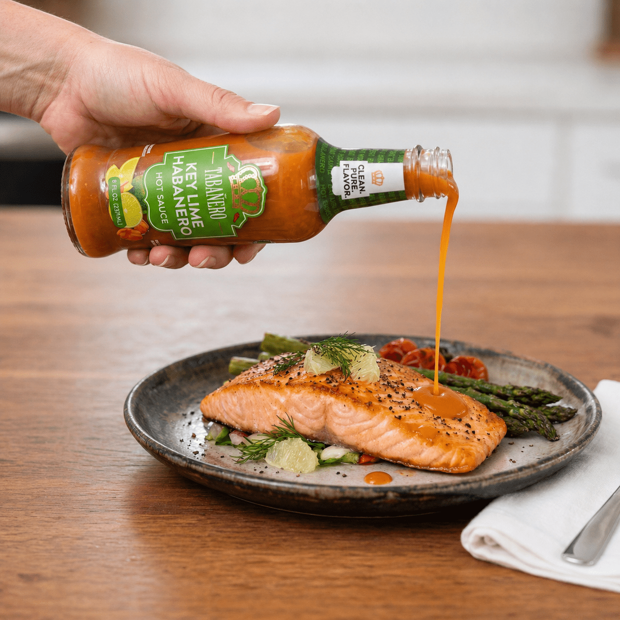 (2 pack) Tabanero Key Lime Habanero Hot Sauce, Citrusy, Mild Heat, 8 oz