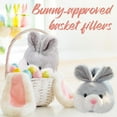 thumbnail image 3 of Soft Bunny Slippers for Women Funny Animal Novelty Slippers for Adults Cute Plush Rabbit Bedroom Slippers（Grey，5-6）, 3 of 6