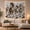 Cactus Horses, variant on Cowboy Leads Longhorn Herd Across Desert with Mesas, Adventurous Vintage for Western Fans, Frontier Ranch Art, Housewarming Gift, Tapestry Wall Hanging for Living Room and Den