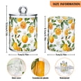 thumbnail image 5 of Yayeee 2 Pack Qtip Holder Bathroom Cotton Swab Canister with Lid Clear Dispenser Set, Orange Bees, 5 of 6
