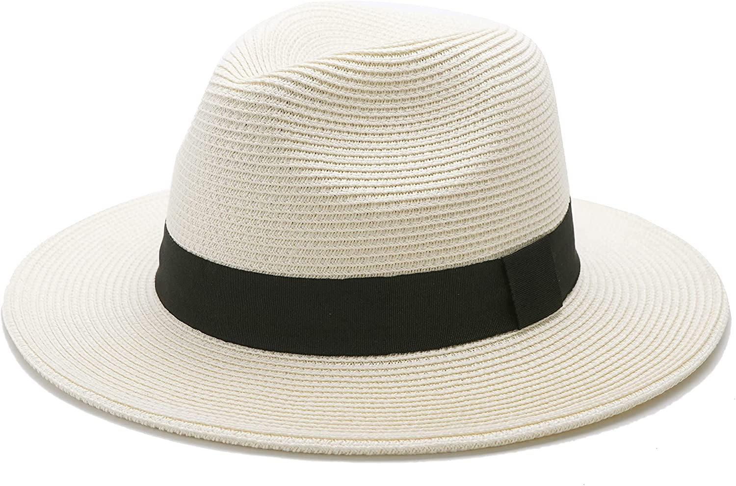 LINLINPAPA Womens Straw Fedora Beach 