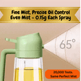 thumbnail image 4 of KDJ HOME Oil Sprayer for Cooking, 2 in 1 Olive Oil Dispenser Bottle for Kitchen, 16oz/470ml Premium Glass Oil Bottle, Food-grade Oil Mister for Air Fryer, Salad, Frying, BBQ (White), 4 of 10