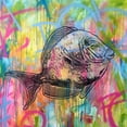 thumbnail image 2 of Dean Russo Collection 26x26 Gold Ornate Wood Framed with Double Matting Museum Art Print Titled - Fishy Spray, 2 of 4