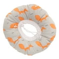 thumbnail image 2 of Ear Piercing Pillow Cartoon Animal Pattern Inflammation Pressure Sore Relief Ear Guard Pillow 12.6 Inch Orange and Gray, 2 of 8