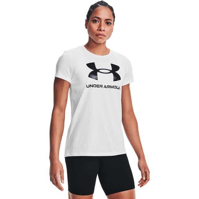 Camiseta Under Armour Live Sportstyle Graphic para mujer blanco/negro