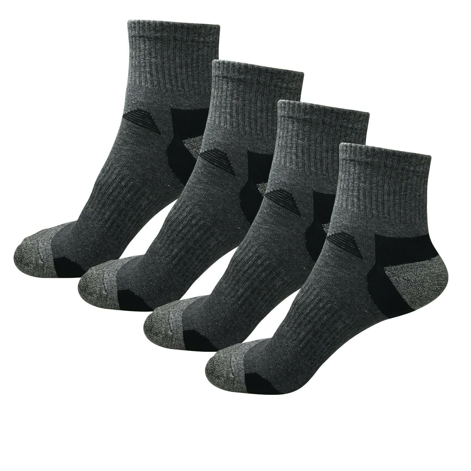 3-12 Pairs Men ST Pattern Cotton Casual Mid Calf Dress Socks Size 10-13 
