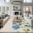 thumbnail image 4 of Rectangle Area Rug 5x8ft,Farmhouse Watercolor Wild Floral Washable Carpet Non-Slip Runner Accent Rugs Indoor Floor Mat for Bedroom Living Room Decor,Pastoral Flower Retro Linen, 4 of 9