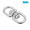 thumbnail image 3 of Uxcell Double Ended Swivel Eye Hook M4 Working Load 65kg/143 lbs 304 Stainless Steel Eye to Eye Swivel Shackle 8Pcs, 3 of 6