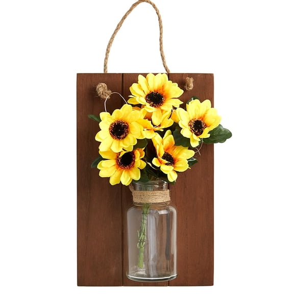 Lighted Flower Wall Sconce - Hydrangea, Sunflower, or White