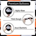 thumbnail image 5 of 20psc Orange Black Ghost Theme Balloon, printed with orange Halloween Ghost pattern, both orange and black balloons have Halloween Ghost decoration party supplies, 5 of 5